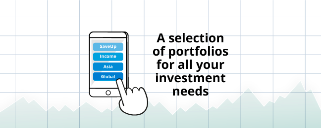Ready-made portfolios designed and managed by experts. ​