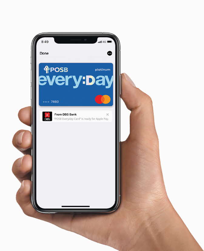 Apple Pay DBS Live Fresh Card