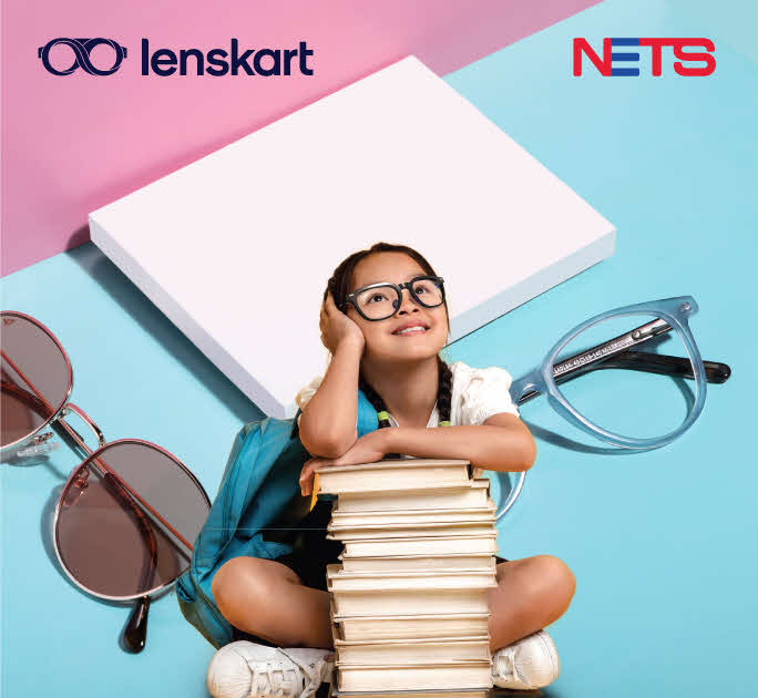 Enjoy exclusive deals at Lenskart, when you spend using NETS on your DBS/POSB cards.