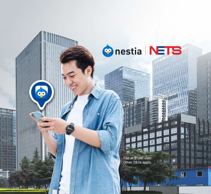 Get 10% off when you spend with NETS on Nestia app
