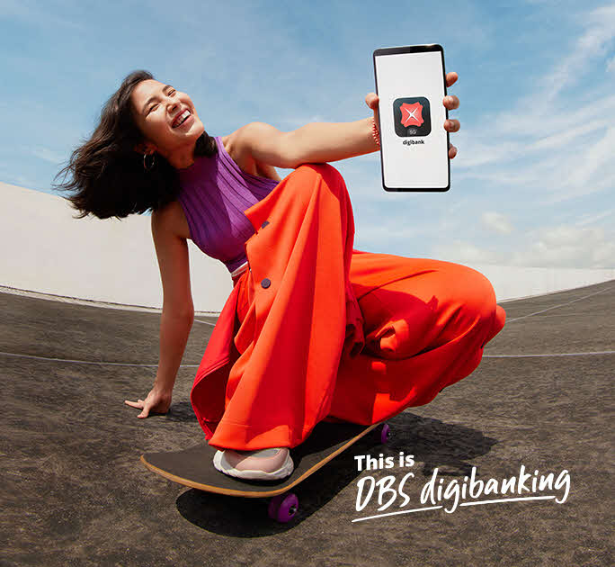 Bank less with DBS digibank, your intelligent banking app