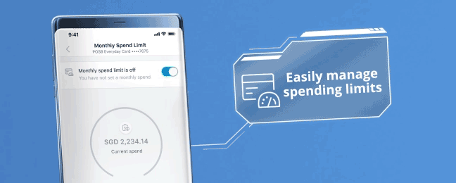 Set spending limits for yourself and any supplementary cards