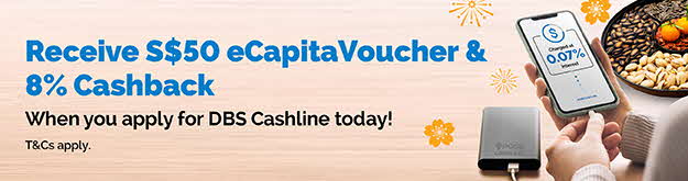 Receive up to $110 cashback when you apply for POSB Cashline