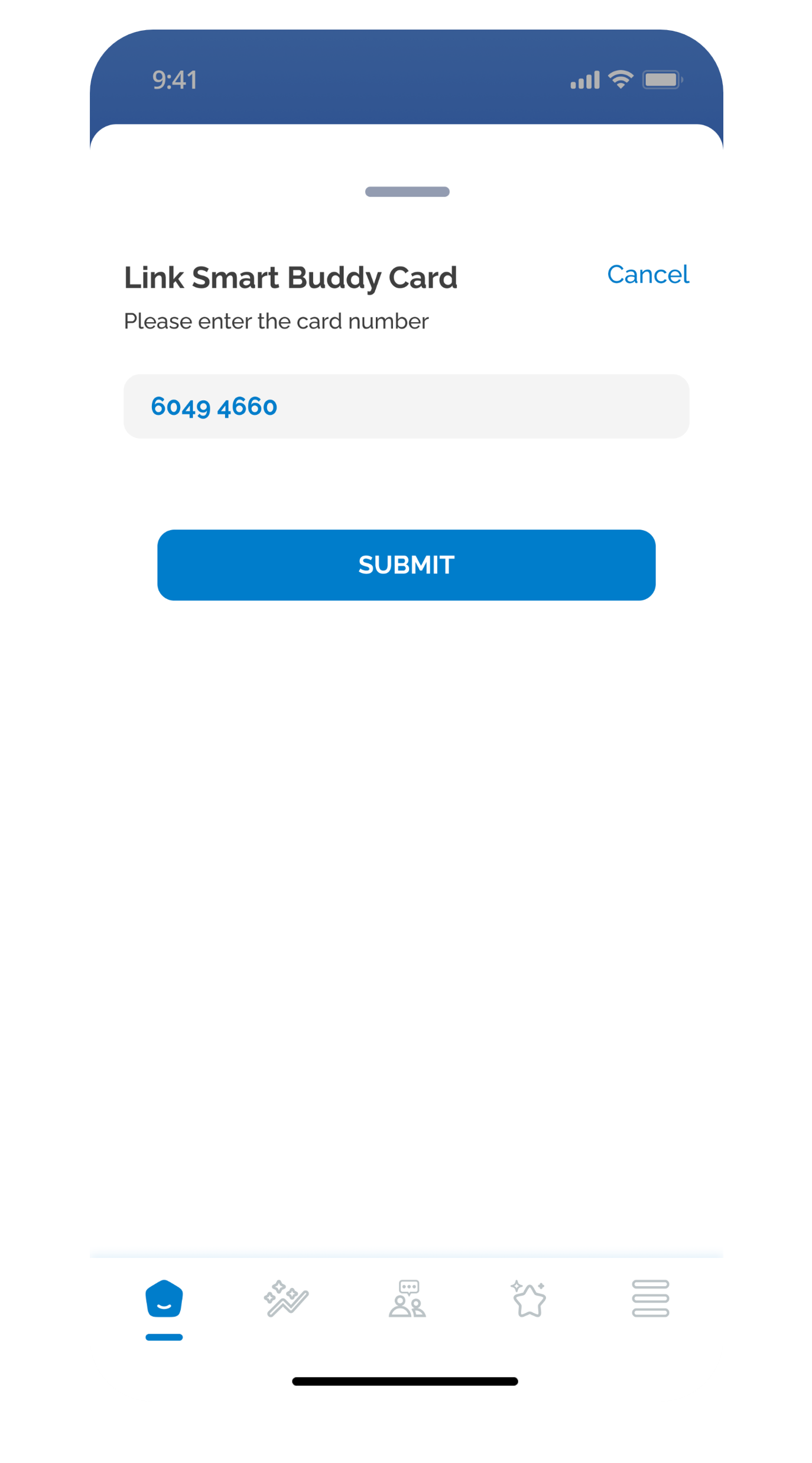 enter new card number