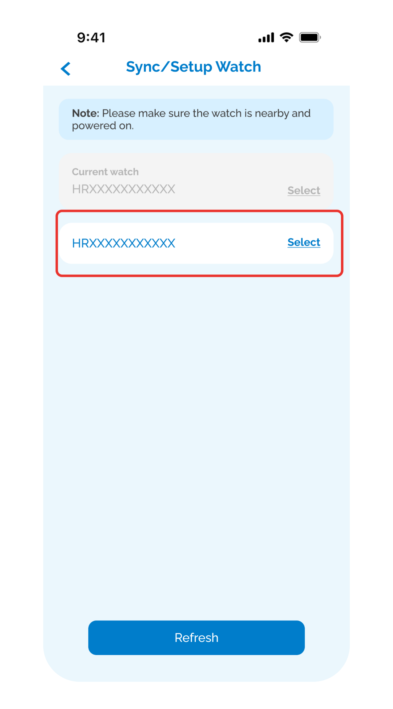 select replacement watch