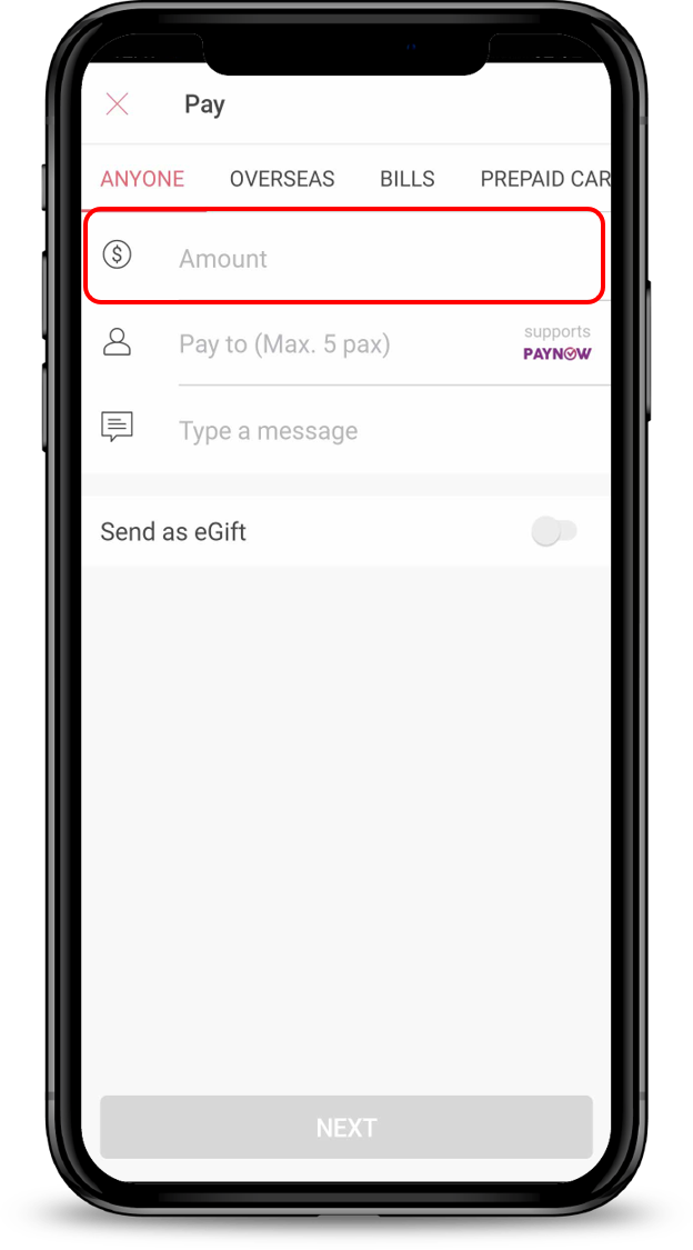 Transfer Funds using DBS PayLah! POSB Singapore