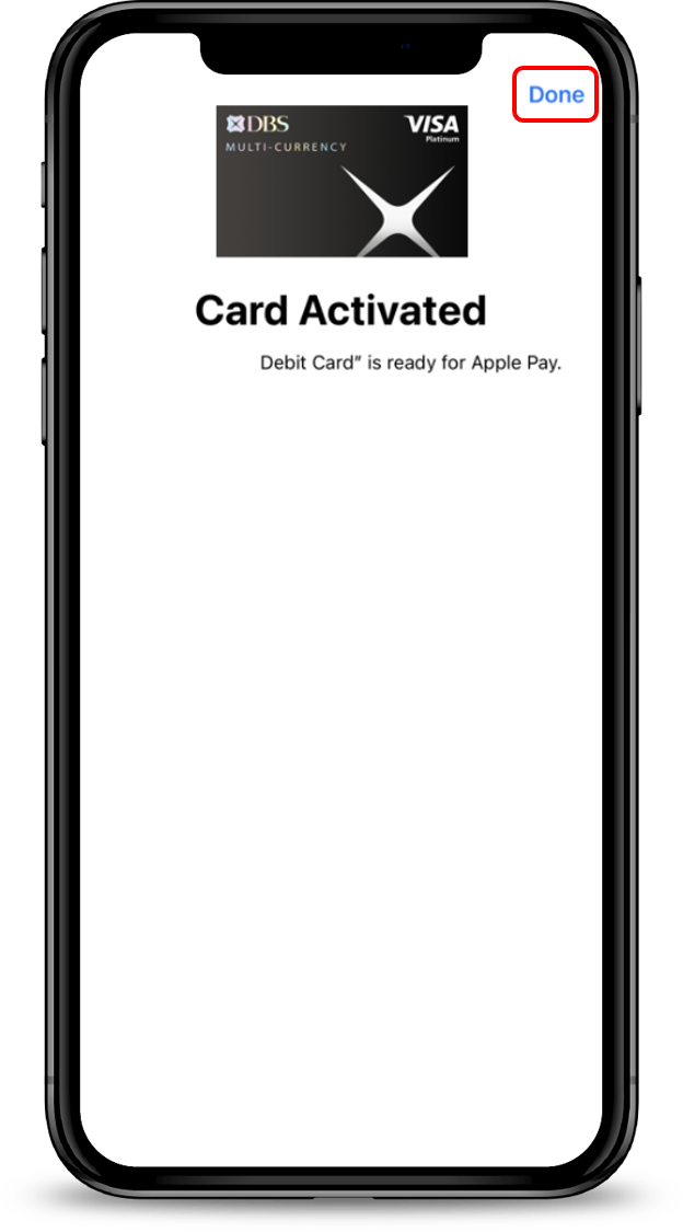 Add Card to Mobile Wallet POSB Singapore