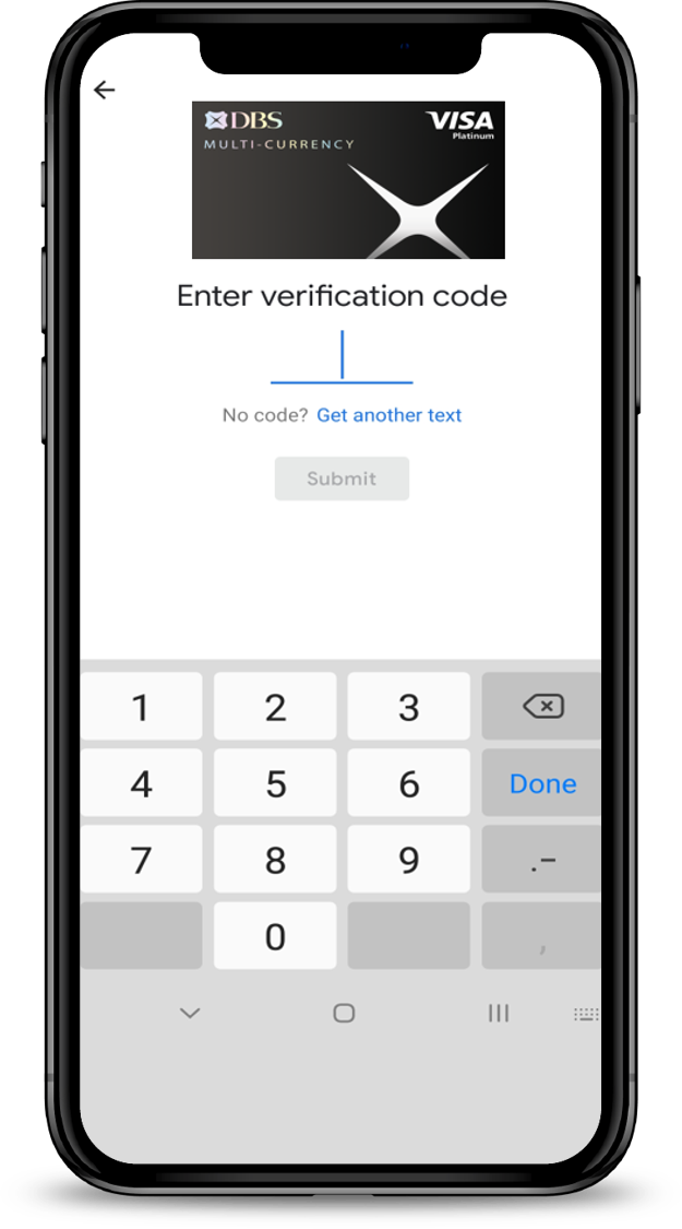 Add Card to Mobile Wallet POSB Singapore